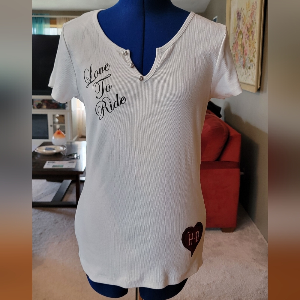 Womens Harley Davidson shirt with bling
